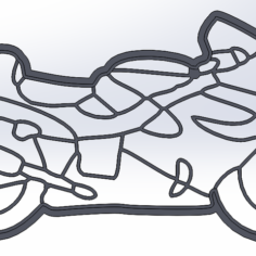 Motorbike – cookie cutter 3D Print Model
