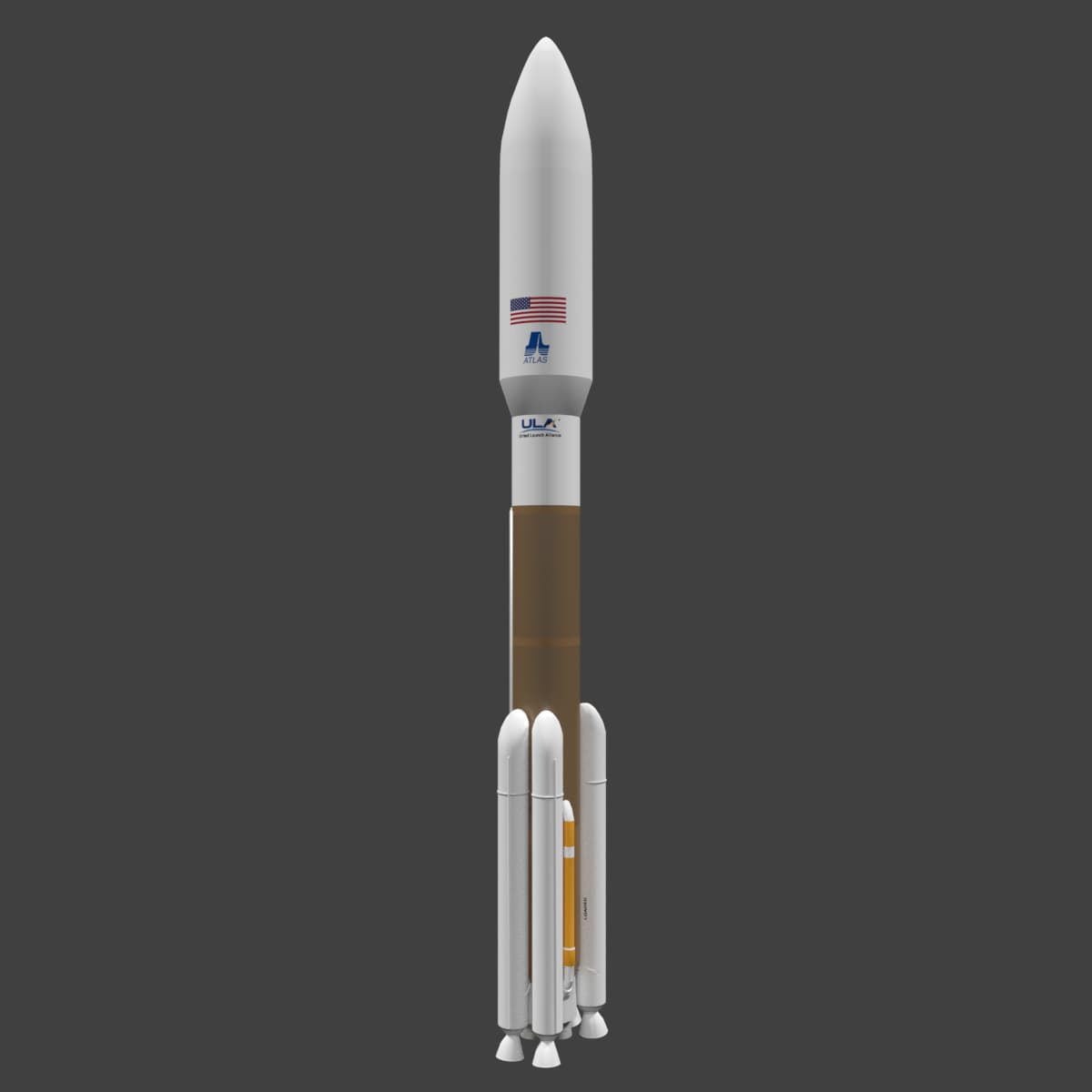 3D model Atlas V 3D Model