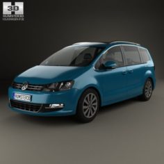 Volkswagen Sharan 2016 3D Model