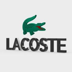 Lacoste logo 3D Model