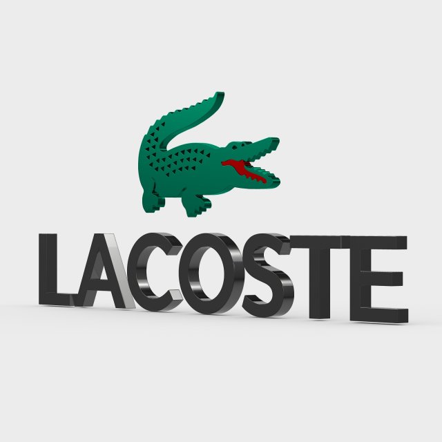 Lacoste logo 3D Model