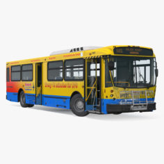 Bus Nabi Model 416 NYC Airport Express Rigged 3D Model