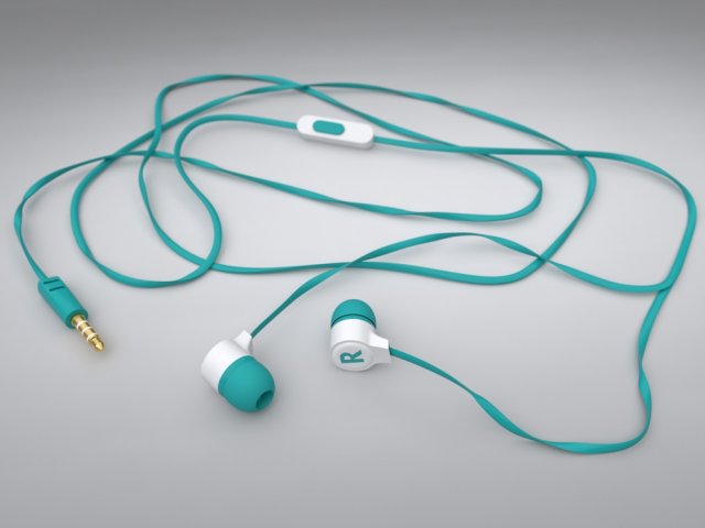 Earphones Free 3D Model