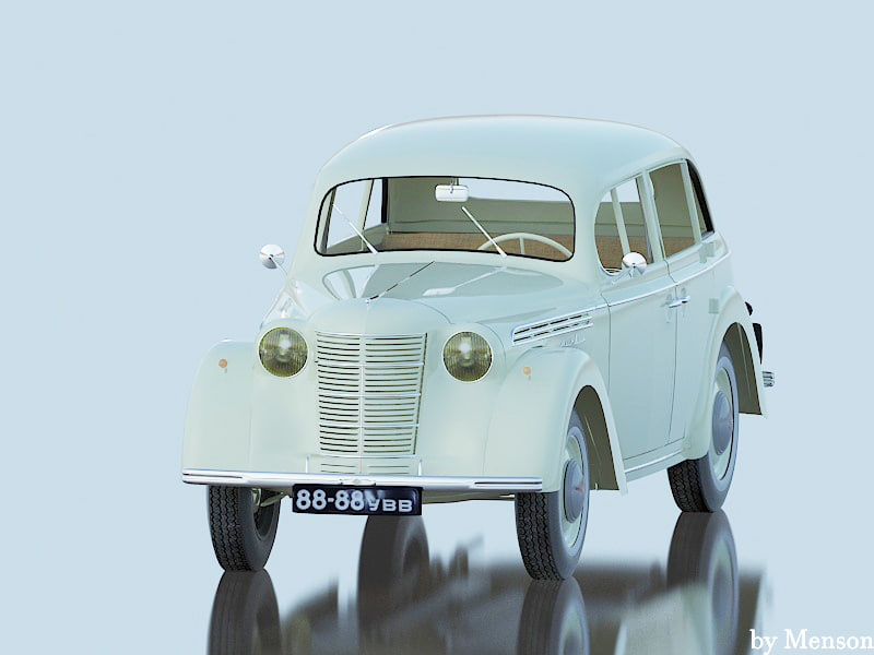 Moskvich 400 3D Model