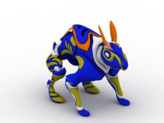 Hare Robot 3D model 3D Model