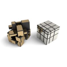 Rubiks mirrorr cube 3x3x3 puzzle toy 3D Model