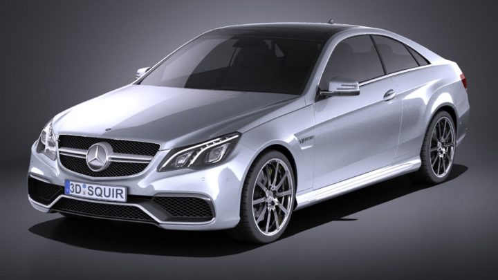 Mercedes-Benz E63 AMG Coupe 2015 VRAY 3D Model