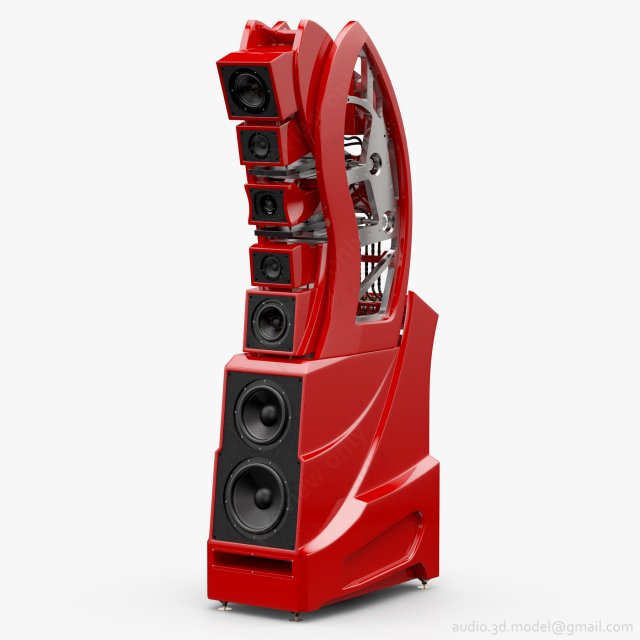 Wilson Audio WAMM Master Chronosonic Imola Red 3D Model