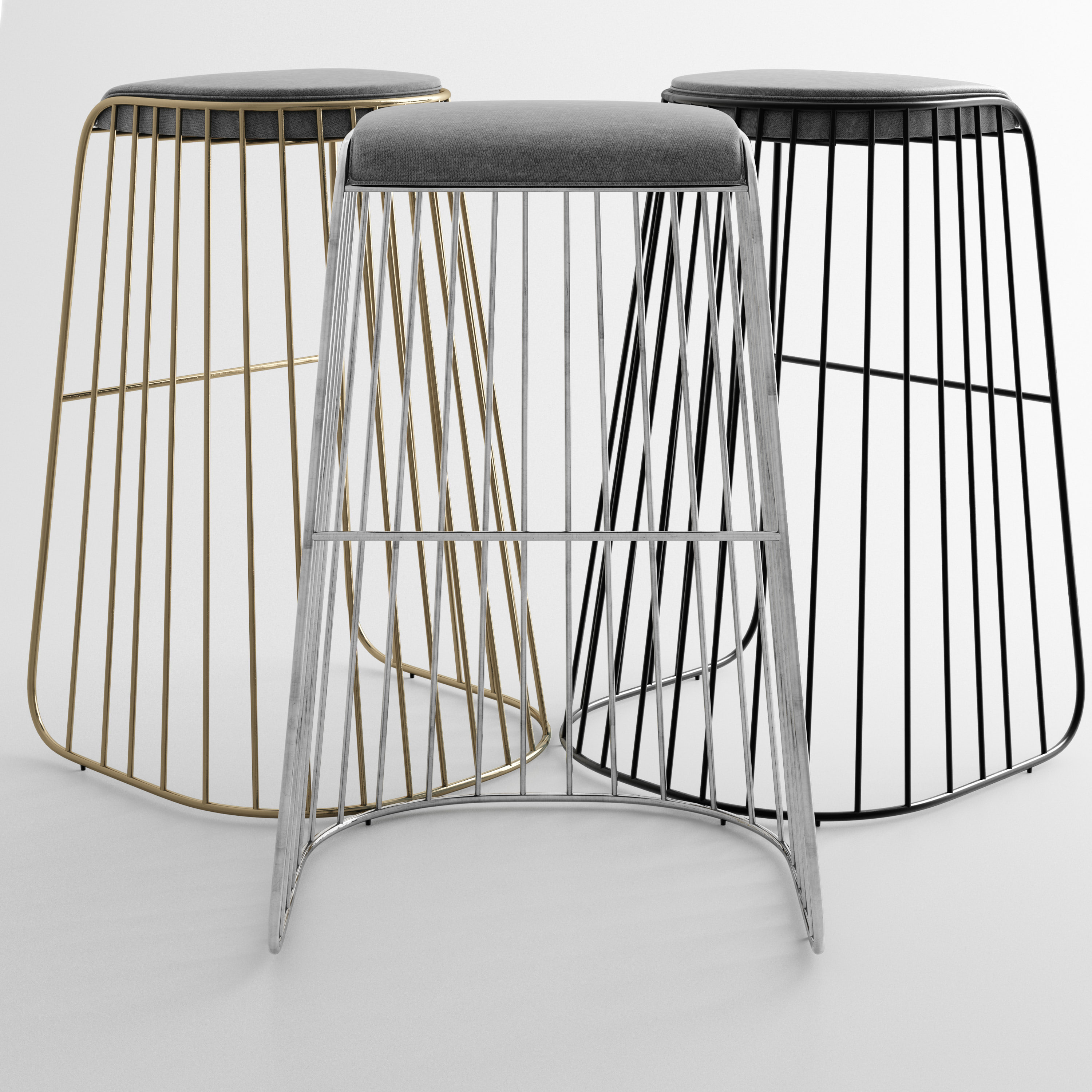 Bride Veil Stool 3D Model