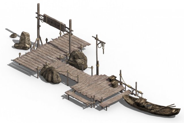 Cangwu Mountain Tribe – Ferry 3D Model