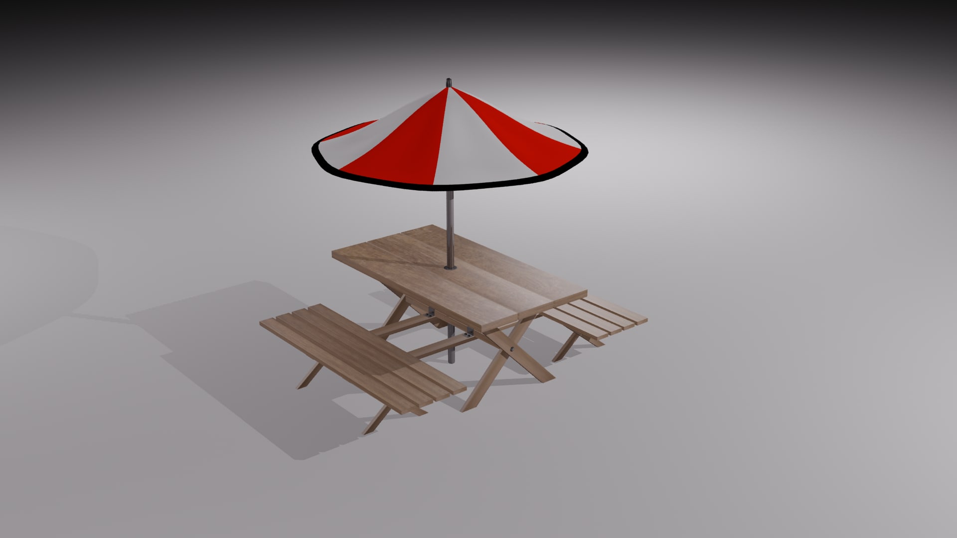 3D model Picnic Bench 3D Model