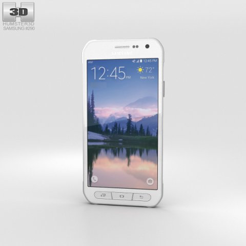 Samsung Galaxy S6 Active White 3D Model