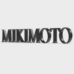 Mikimoto logo 3D Model