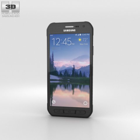 Samsung Galaxy S6 Active Gray 3D Model