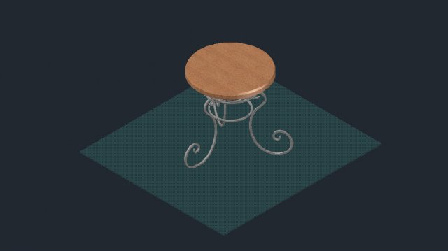 Table garden 3D Model