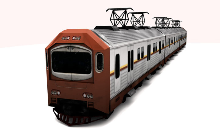 Electric Train [LOWPOLY] 3D Model