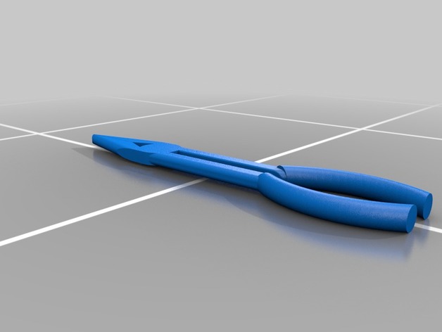 Needle Nose Pliers 3D Print Model