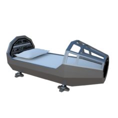 Low-poly Sci-Fi Bed 3D model 3D Model