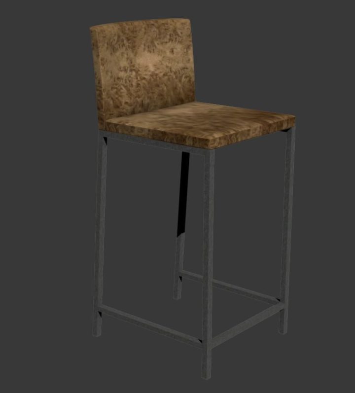 3D Bar Stool – Loft or Patio 3D Model