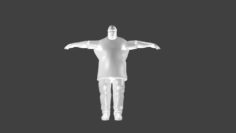 3D Obese Male 3D Model