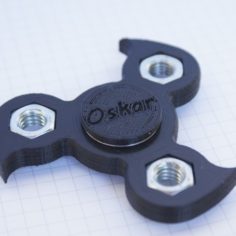 Fidget Spinner with M8 nuts 3D Print Model
