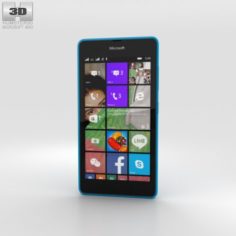 Microsoft Lumia 540 Blue 3D Model