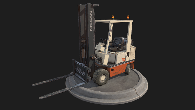 Forklift – PBR Textured and Video game ready 3D Model