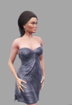 Photo realistic 3d model Hollywood actress Tia Carrere 3D Model