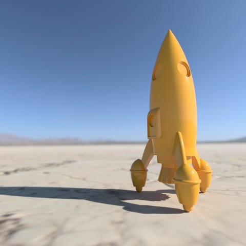 Rocket 3D Print Model