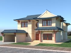 Chines House 3D model 3D Model