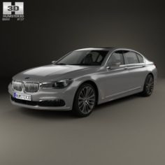 BMW 7 Series G12 L 2015 3D Model