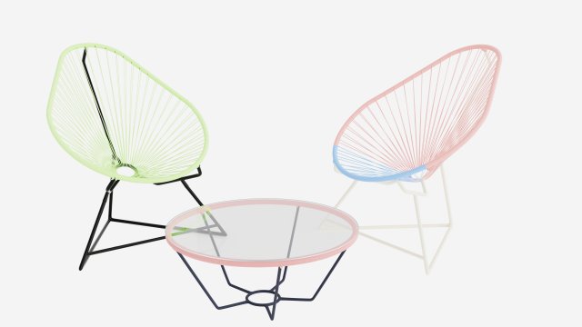 Acapulco chair 3D Model