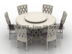 EVANA Table chairs 3D Collection