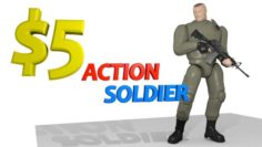 5DollarActionSoldier 3D Model