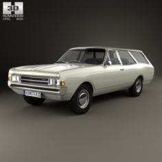 Opel Rekord (C) Caravan 1967 3D Model