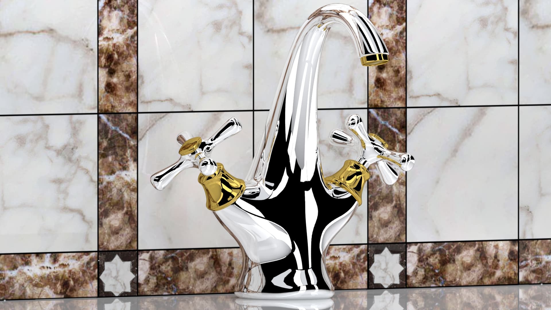 3D model Basin mixer Sensea Charmey 3D Model