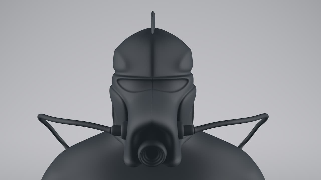 3D Low-poly Space Explorer model 3D Model
