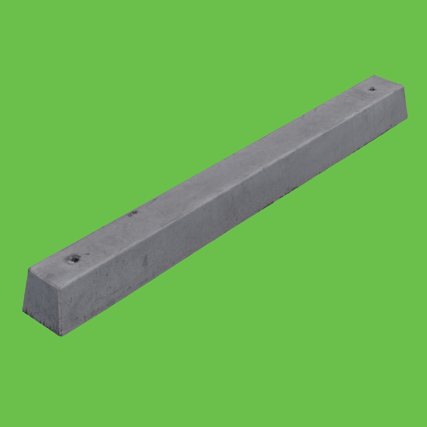 Gray Parking Curb 3D Model