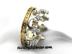 Wedding ring Crown 3D Model