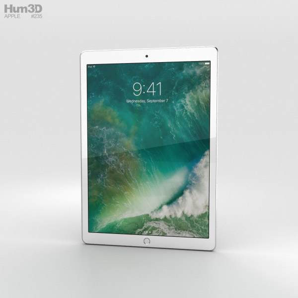 Apple iPad Pro 10.5-inch (2017) Cellular Silver 3D Model