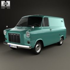 Ford Transit Panel Van 1965 3D Model
