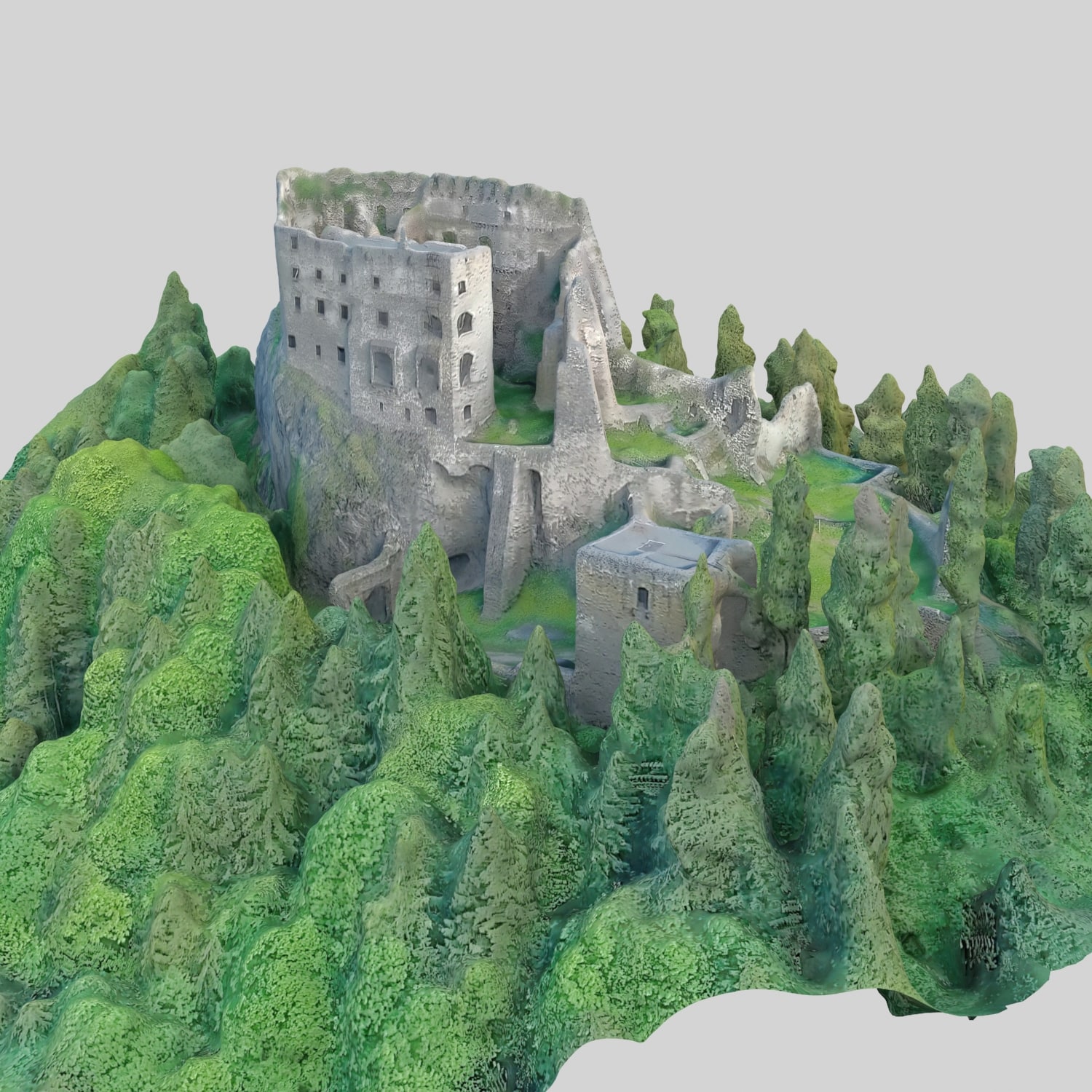 Castle 3. Замок 3ds Max. Замок Ликава. Мини замок 3ds Max. Middleham Castle 3d Reconstruction.