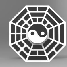 Hand Spinner Yin Yang 3D Print Model