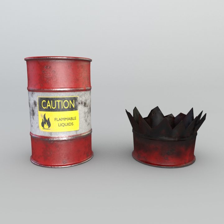 BARRELS Game Ready PBR 3D Model