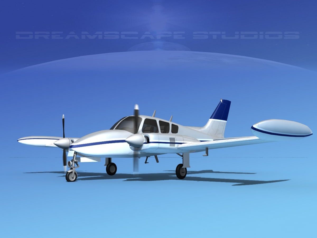Cessna 320 Skyknight V09 3D Model