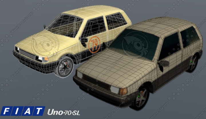 FIAT 1 70S 3D 3D Model