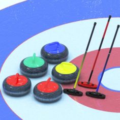 Curling collection 3D Model