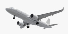 Airbus A320neo Generic White 3D Model