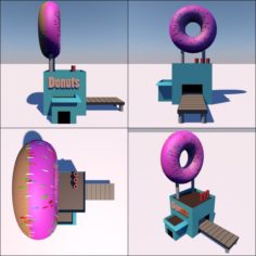 Donut shop 3D Model
