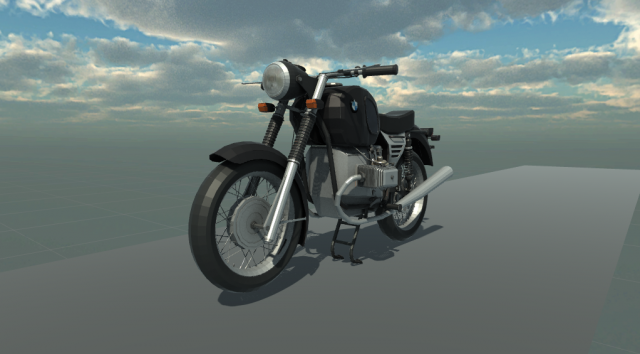 Motorcycle BMW 75 3D Model